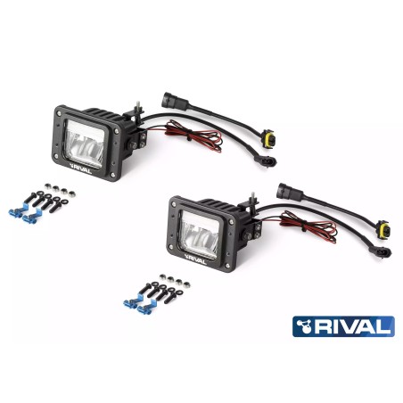 Kit de feux LED avant RIVAL 2D.0041.1 pour pare-chocs avant RIVAL en aluminium