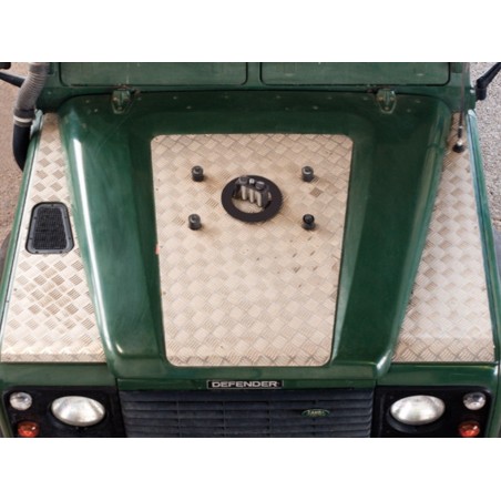 PROTECTION CAPOT ALU (AVEC ROUE DE SECOURS) LAND ROVER DEFENDER - ASFIR