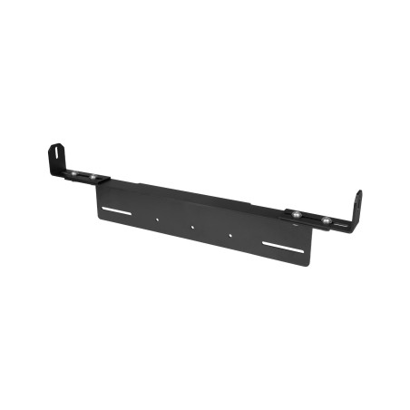 Adjustable additional light bracket for EU license plate