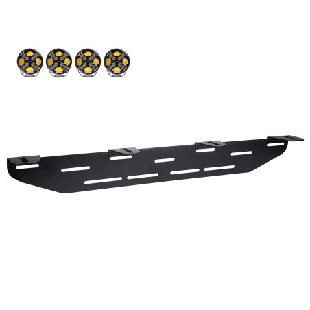 Support de plaque d’immatriculation avec fixation LED pour 4 spots - Purelux