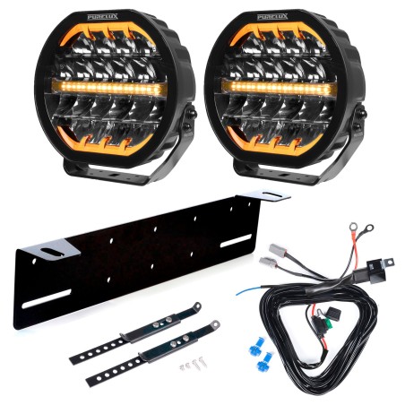 Feu additionnel Purelux Ranger 9 - Round / 23 cm / 190W / 2 pcs - Kit Complet