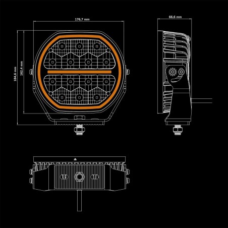Feu additionnel STRANDS Big Energy 7" V2 - Round / 18 cm / 98W