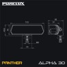 Feu de travail Purelux Panther Alpha 30 R65 - 15 cm / 30W / Faisceau large