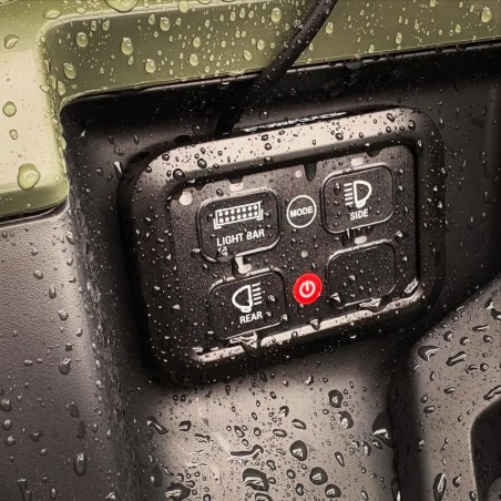 Contrôleur de tableau de bord multi-interrupteurs Purelux, 4 button, 10-30V