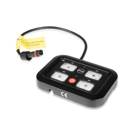 Contrôleur de tableau de bord multi-interrupteurs Purelux, 4 button, 10-30V