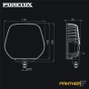 Feu additionnel Purelux Panther 7 Blanc - Round / 18 cm / 128W