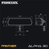 Feu de travail Purelux Panther Alpha 30 - 15 cm / 30 W / Faisceau large, 4000 K
