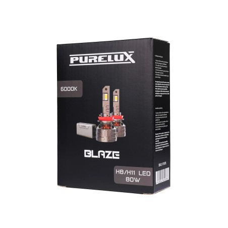 X2 Ampoules LED Purelux Blaze LED, 5000 lm, H8/H9/H11