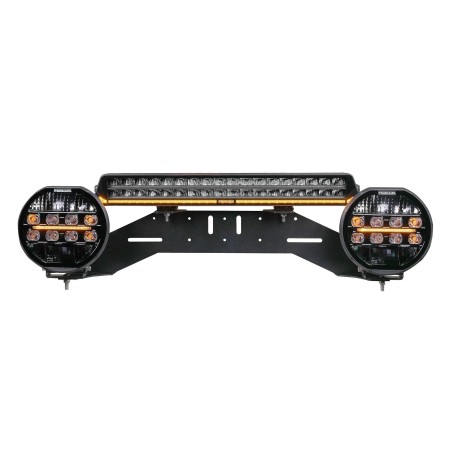 Support de plaque d’immatriculation avec fixation LED pour 4 spots Style WRC - Purelux