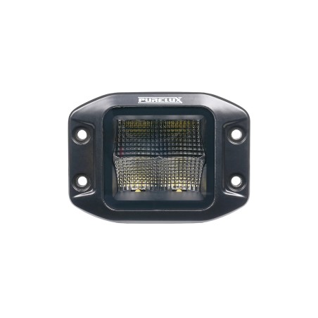 Feu LED encastrable Purelux Black Flush-Mount Carré - 12 cm / 40 W / Flood