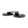 Support magnétique pour rampe LED, Purelux - Horizontal (Paire)