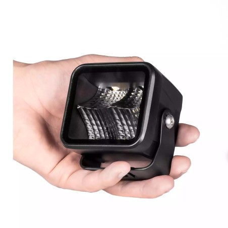 Feu de travail Purelux Terrain Black Square Flood - 7 cm / 20 W / Faisceau large