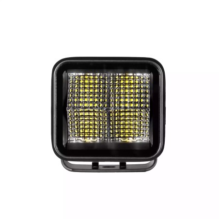 Feu de travail Purelux Terrain Black Square Flood - 7 cm / 20 W / Faisceau large