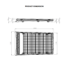 Galerie de toit F4X4 pour Toyota Land Cruiser KDJ150 13-17
Version plate