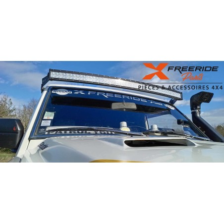 Support pour rampe LED 50/52" 127/132cm incurvée avec logo "PATROL"