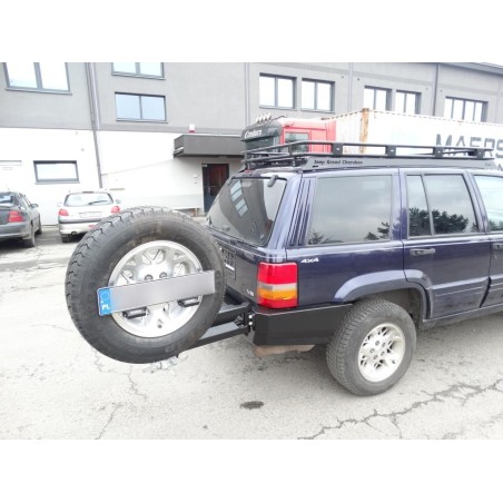 Support roue de secours pour pare-chocs F4X4 Jeep Grand Cherokee ZJ