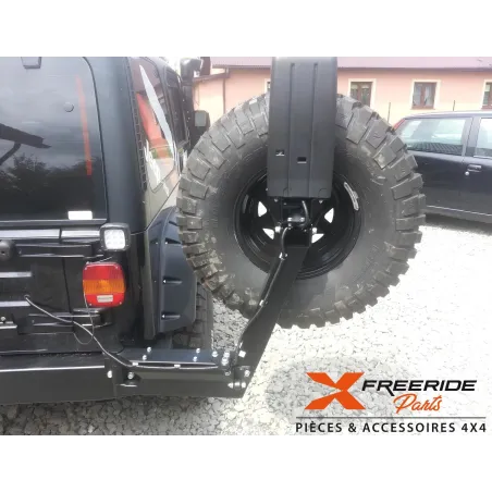 Support roue de secours pour pare-chocs F4X4 Jeep Wrangler TJ