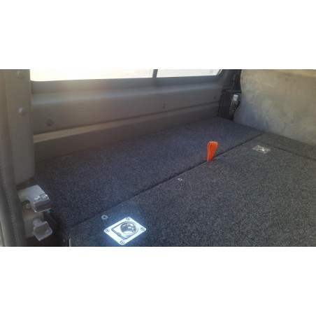 Aménagement avec tiroirs et rangements F4X4 pour Land Rover Defender 110