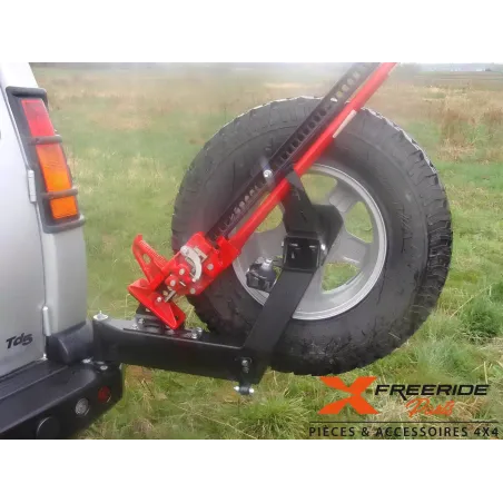 Support roue de secours pour pare-chocs F4X4 Land Rover Discovery 2 TD5 V8