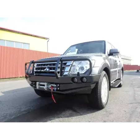 Pare-chocs avant F4X4 pour Mitsubishi Pajero 4 06-15 Avec Bullbar