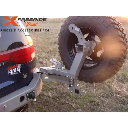 Support roue de secours pour pare-chocs F4X4 Mitsubishi Pajero Sport 96-00