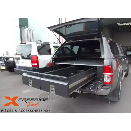 Aménagement avec tiroirs et rangements F4X4 pour Toyota Hilux 2005-2015 VIGO