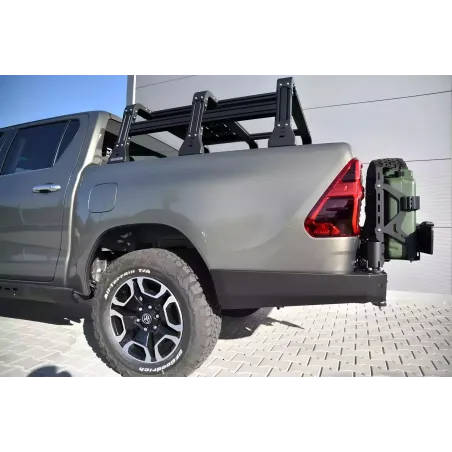 Pare-chocs arrière F4X4 pour Toyota Hilux 20-24 REVO
Version AVEC feux