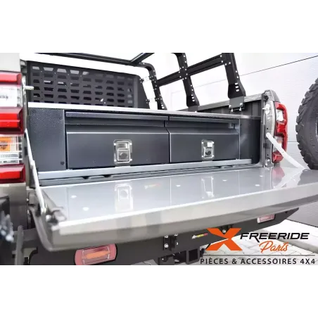 Aménagement avec tiroirs et rangements F4X4 pour Toyota Hilux 2020-2024 REVO