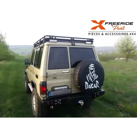 Pare-chocs arrière F4X4 pour Toyota Land Cruiser HZJ71 99-07 Modèle avec platine de treuil incluse !