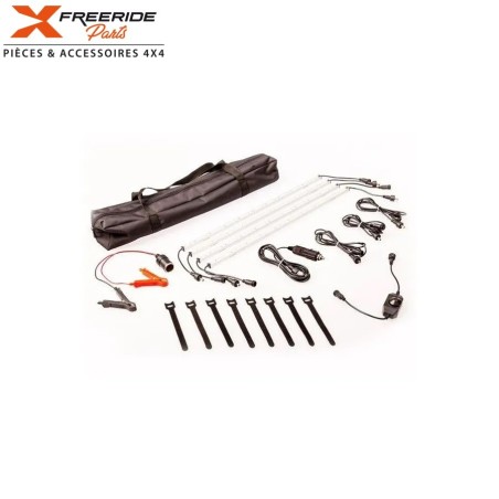 Kit 4 barres magnétiques LED de 50cm pour auvents

Idéal pour le camping, pour les véhicules tout terrain...