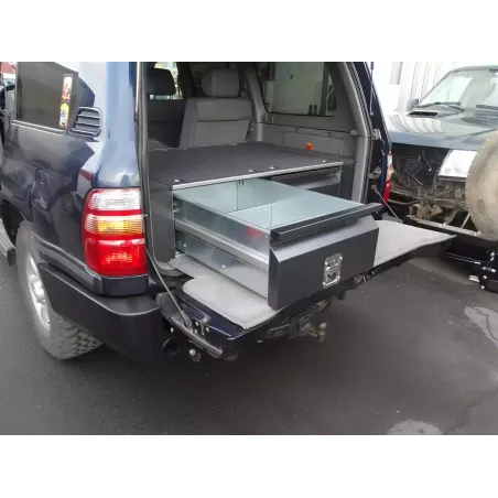 Aménagement avec tiroirs et rangements F4X4 pour Toyota Land Cruiser HDJ100 1998-2007