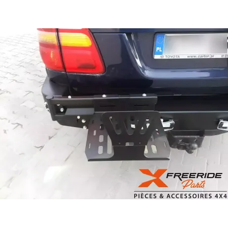 Support de jerrican 30L ou 20L Toyota Land Cruiser HZJ105 adapté au pare-chocs F4X4