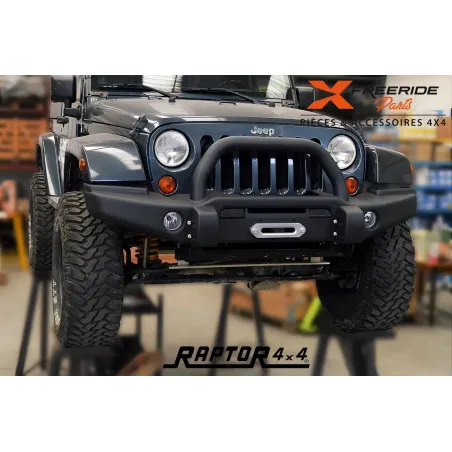Pare-chocs avant acier tubulaire Raptor4x4 pour Jeep Wrangler JK