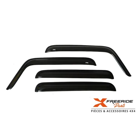 Kit de déflecteurs de vitre pour Jeep Wrangler JK 5 portes