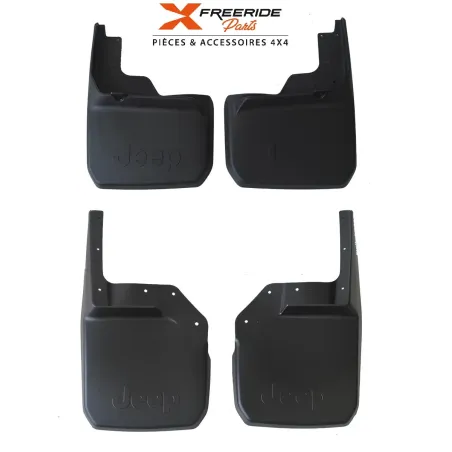 Jeu de bavettes avants et arrières pour Jeep Wrangler JK