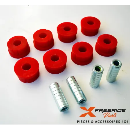 Kit silent bloc polyuréthane de tirants avant coté pont pour Suzuki Jimny 1998-2018