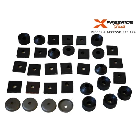 Kit silent bloc + caoutchouc de caisse pour Suzuki Samurai et SJ