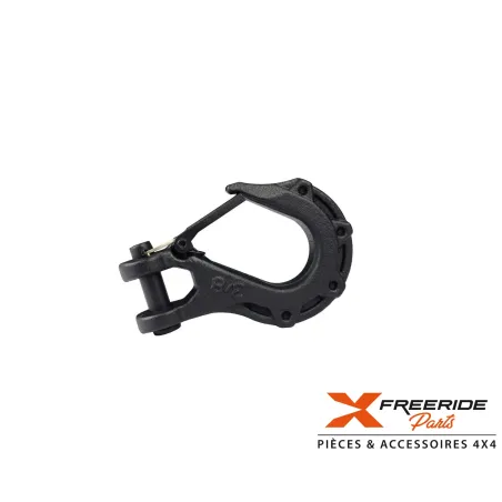 Crochet en acier forgé de 3/8" idéal pour les câbles en acier ou des câbles synthétiques jusqu'à 10mm de diamètre