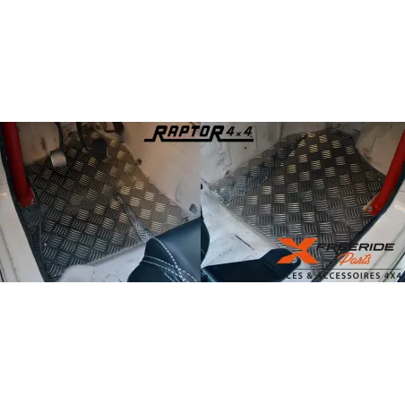 Kit plaques en aluminium strié de sol HD pour Suzuki Samurai Épaisseur 3mm