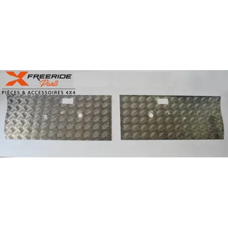 Kit plaques en aluminium strié de portes avants HD pour Suzuki Samurai Épaisseur 2mm
