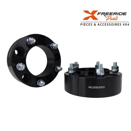 Jeu de 2 élargisseurs de voie de 50 mm en aluminium 6061-T6, visserie comprise. Suzuki