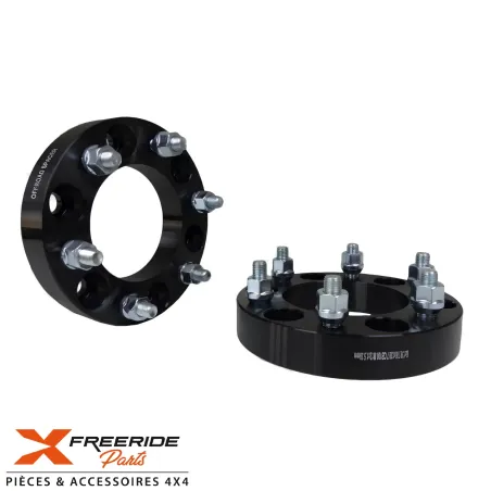 Jeu de 2 élargisseurs de voie de 30 mm en aluminium 6061-T6, visserie comprise. Nissan Terrano