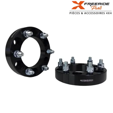 Jeu de 2 élargisseurs de voie de 30 mm en aluminium 6061-T6, sans double centreur, visserie comprise. Nissan Toyota