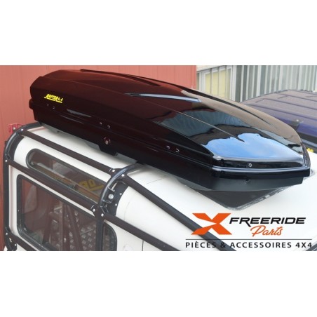 Coffre de toit Raptor4x4 en ABS laqué GLOSS WHITE d'une capacité de 680 litres