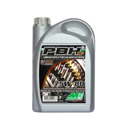 L'huile Minerva PBH EP 75W-80 est spécialement formulé pour la lubrification des boîtes de vitesse fortement sollicités.
2L