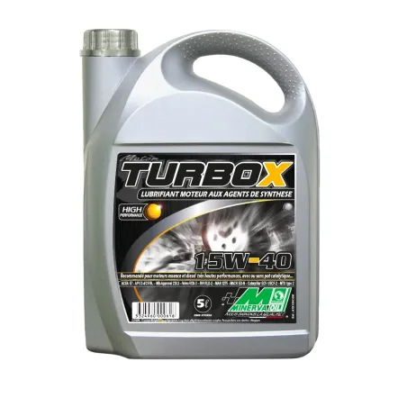 L'huile Minerva TURBO X 15W-40 est destiné à la lubrification des moteurs essence et diesel très hautes performances.
5L