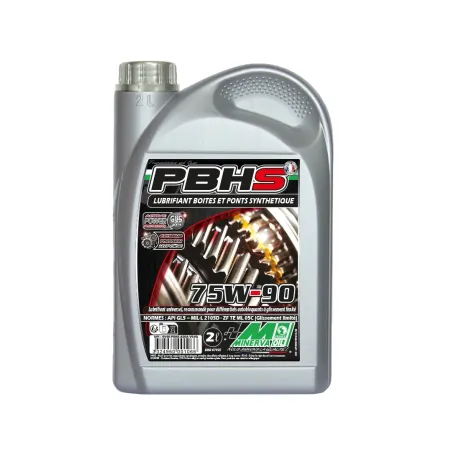 L'huile Minerva PBH EP 75W-90 est spécialement formulé pour la lubrification des boîtes de vitesse et ponts.
2L