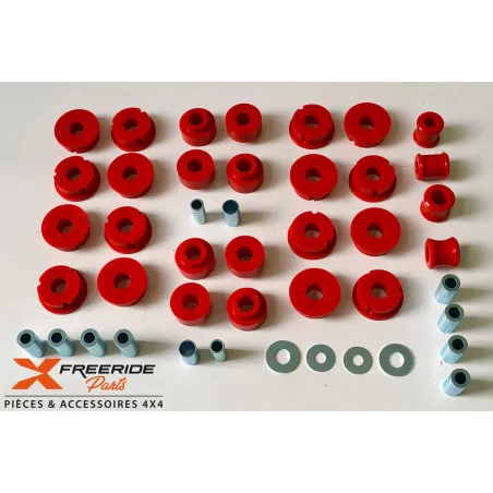 Kit complet de silent bloc polyuréthane pour Toyota LJ70 LJ73 ph2 KZJ70 KZJ73