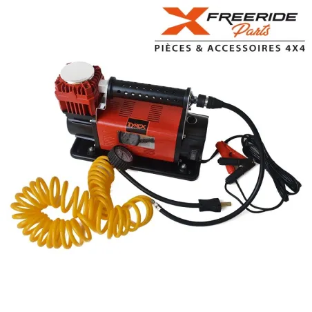 Compresseur Tyrex idéal pour raids et balades 4x4. Ce compresseur robuste est fiable vous suivra partout sans faiblir.