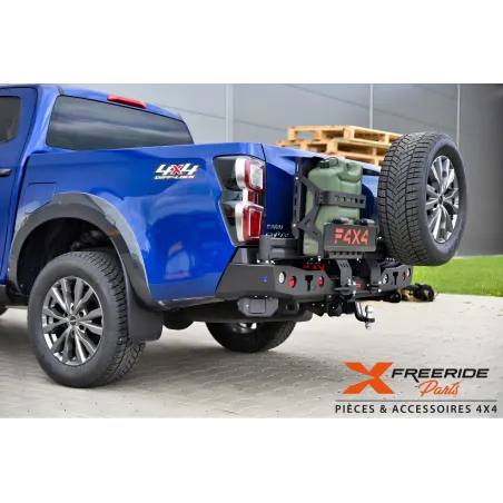 Bras modulaire avec support de jerrican 30L pour Isuzu D-max 2020- adapté au pare-chocs F4X4